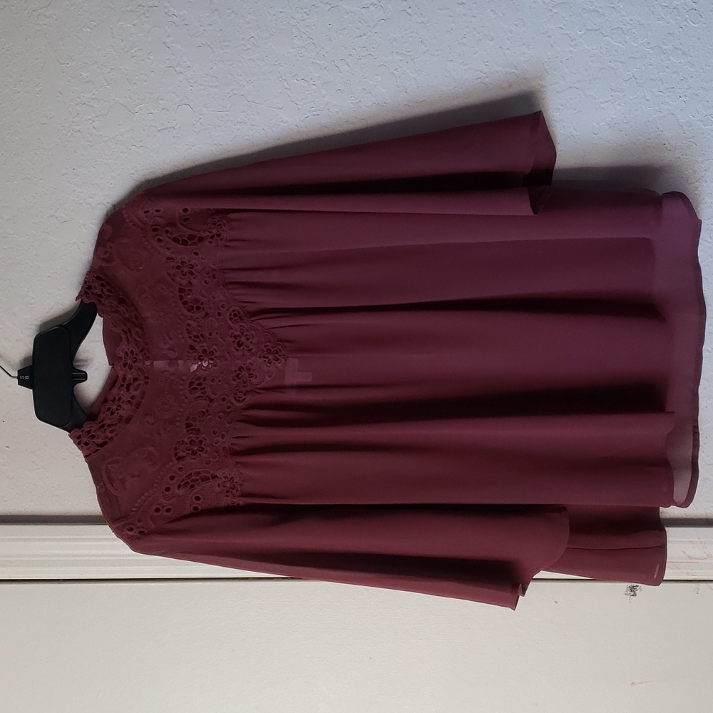 SELF ESTEEM 3/4 SLEEVE BLOUSE SIZE XL.